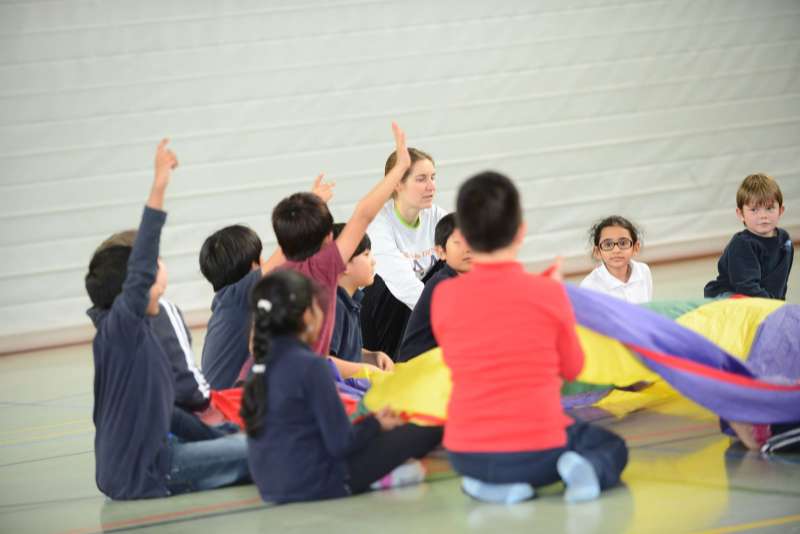 Children in the Sport Hall